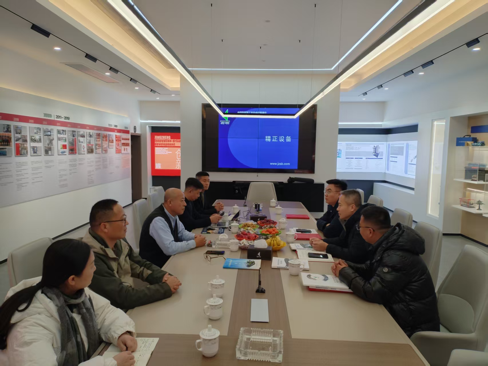 中建八局领导来我司交流指导工作